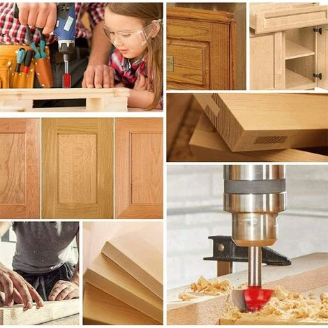 FLYME Fraise Défonceuse 15 Pcs - Kit de Fraises à Rainurer 6.35mm pour Bois - 1/4" Milling Cutter avec Boîtier en Bois 6 FLYME Fraise Défonceuse 15 Pcs - Kit de Fraises à Rainurer 6.35mm pour Bois - 1/4" Milling Cutter avec Boîtier en Bois – Image 4