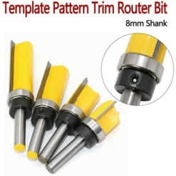TOPHOMER Fraise à Copier pour Défonceuse, Queue 8mm Lame 25mm en Acier Allié Haute Qualité - Travail du Bois Massif, Panneau de Particules, MDF - Jaune (8*3/4*25mm) 8 TOPHOMER Fraise à Copier pour Défonceuse, Queue 8mm Lame 25mm en Acier Allié Haute Qualité - Travail du Bois Massif, Panneau de Particules, MDF - Jaune (8*3/4*25mm) -Toupie Soldes 60935315 2