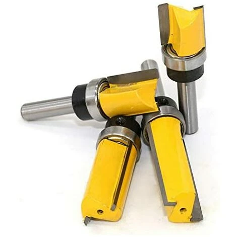 TOPHOMER Fraise à Copier pour Défonceuse, Queue 8mm Lame 25mm en Acier Allié Haute Qualité - Travail du Bois Massif, Panneau de Particules, MDF - Jaune (8*3/4*25mm) 6 TOPHOMER Fraise à Copier pour Défonceuse, Queue 8mm Lame 25mm en Acier Allié Haute Qualité - Travail du Bois Massif, Panneau de Particules, MDF - Jaune (8*3/4*25mm) – Image 4