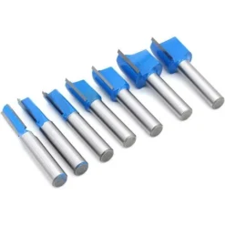 Minkurow 7Pcs Fraise Droite à Queue de 8mm - Kit Fraises à Bois pour Défonceuse, Affleureuse et Toupie (6mm à 20mm) 11 Minkurow 7Pcs Fraise Droite à Queue de 8mm - Kit Fraises à Bois pour Défonceuse, Affleureuse et Toupie (6mm à 20mm) -Toupie Soldes 60995850 5