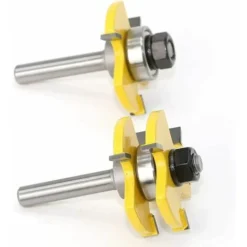 JOORRT Fraise à Rainurer et à Languette 45° avec Mèche de Langue - 8mm Manche - Pour Défonceuse, Affleureuse et Toupie 11 JOORRT Fraise à Rainurer et à Languette 45° avec Mèche de Langue - 8mm Manche - Pour Défonceuse, Affleureuse et Toupie -Toupie Soldes 63515147 5