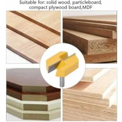 Fraise de Queue de 8mm Yoouyida - Rabotage de Surface et Nettoyage - 8x57mm - Pour Défonceuse, Affleureuse et Toupie -Toupie Soldes 63587927 3