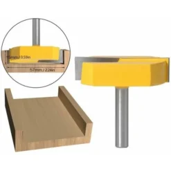 Fraise de Queue de 8mm Yoouyida - Rabotage de Surface et Nettoyage - 8x57mm - Pour Défonceuse, Affleureuse et Toupie -Toupie Soldes 63587927 4