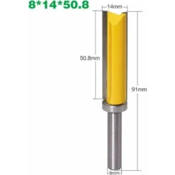 Minkurow Fraise à Affleurer avec Roulement 8 mm - Ensemble de Bits pour Défonceuse, Affleureuse et Toupie - Modèles de Motifs de Finition 11 Minkurow Fraise à Affleurer avec Roulement 8 mm - Ensemble de Bits pour Défonceuse, Affleureuse et Toupie - Modèles de Motifs de Finition -Toupie Soldes 63693156 5