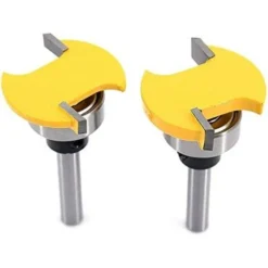 LYCXAMES 2Pcs Fraise Circulaire à Rainurer 6mm Shank pour Défonceuse, Affleureuse et Toupie - Haute Précision -Toupie Soldes 63814125 3