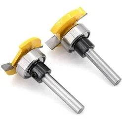 LYCXAMES 2Pcs Fraise Circulaire à Rainurer 6mm Shank pour Défonceuse, Affleureuse et Toupie - Haute Précision -Toupie Soldes 63814125 5