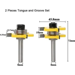 Fraise à Rainurer et à Languette PREMIER ÉLOGE 45° - 8mm Manche - Pour Défonceuse, Affleureuse et Toupie 9 Fraise à Rainurer et à Languette PREMIER ÉLOGE 45° - 8mm Manche - Pour Défonceuse, Affleureuse et Toupie -Toupie Soldes 64404288 3