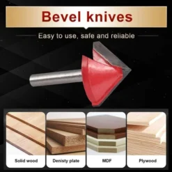 Fraise à Rainurer V en Carbure de Tungstène, 6mm Queue, 32mm Largeur, 90° - Outil CNC pour Bois 11 Fraise à Rainurer V en Carbure de Tungstène, 6mm Queue, 32mm Largeur, 90° - Outil CNC pour Bois -Toupie Soldes 64405019 5