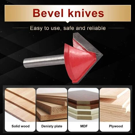 Fraise à Rainurer V en Carbure de Tungstène, 6mm Queue, 32mm Largeur, 90° - Outil CNC pour Bois 7 Fraise à Rainurer V en Carbure de Tungstène, 6mm Queue, 32mm Largeur, 90° - Outil CNC pour Bois – Image 5