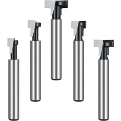 Fraise En T PREMIER ÉLOGE 8mm, 3Pcs (8/9.5/12.7mm) pour Routeur à Rainure, Lame Fraises à Bois pour Outils Électriques