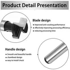 Fraise En T PREMIER ÉLOGE 8mm, 3Pcs (8/9.5/12.7mm) pour Routeur à Rainure, Lame Fraises à Bois pour Outils Électriques -Toupie Soldes 64405065 5