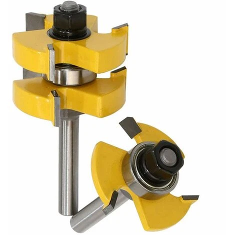 Jeu de 2 Couteaux à Percussion à Rainure et Languette 8 mm - Outil de Travail du Bois - Fraise pour Défonceuse, Affleureuse et Toupie 5 Jeu de 2 Couteaux à Percussion à Rainure et Languette 8 mm - Outil de Travail du Bois - Fraise pour Défonceuse, Affleureuse et Toupie – Image 3