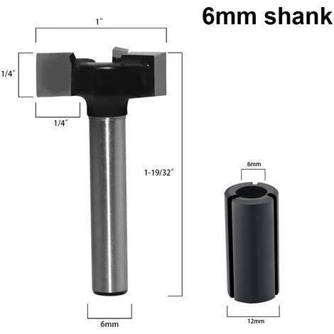HEGUYEY Fraise à Bois à 3 Cannelures pour Défonceuse, Diamètre 6mm - Idéale pour Spoilboard, Rabotage et Aplanissement 4 HEGUYEY Fraise à Bois à 3 Cannelures pour Défonceuse, Diamètre 6mm - Idéale pour Spoilboard, Rabotage et Aplanissement – Image 2