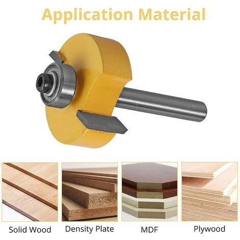 Fraise de Défonceuse à Feuillure 8mm avec 6 Roulements - Outil de Menuiserie Professionnel - 1 Jeu 56Vingt 7 Fraise de Défonceuse à Feuillure 8mm avec 6 Roulements - Outil de Menuiserie Professionnel - 1 Jeu 56Vingt – Image 5