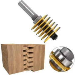 OSQI Fraise à Défonceuse 1/2 Pouce pour Assemblage à Tenon et Mortaise - Outil de Menuiserie Professionnel -Toupie Soldes 65506989 3