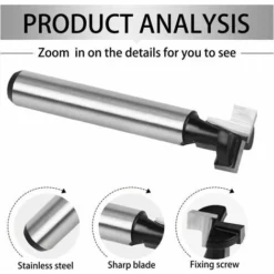 Jeu de 3 Fraises En T Dontodent 8mm pour Défonceuse, Affleureuse et Toupie - 7.93/9.52/12.7mm - Lame Fraises à Bois pour Outils Électriques 9 Jeu de 3 Fraises En T Dontodent 8mm pour Défonceuse, Affleureuse et Toupie - 7.93/9.52/12.7mm - Lame Fraises à Bois pour Outils Électriques -Toupie Soldes 65654450 3