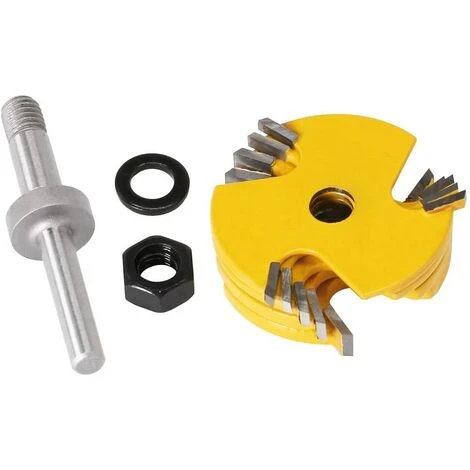 Jeu de 6 Fraises à Rainurer 8mm pour Défonceuse et Toupie - 3 Ailes Réglables avec Lames de 1,8mm à 6,35mm - Adélala 6 Jeu de 6 Fraises à Rainurer 8mm pour Défonceuse et Toupie - 3 Ailes Réglables avec Lames de 1,8mm à 6,35mm - Adélala – Image 4