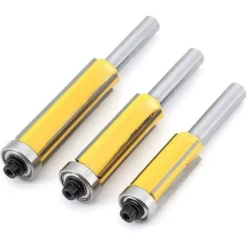 ENLENK 3Pcs Fraise à Copier 8mm avec Roulement Supérieur - Fraise Carbure pour Affleureuse, Défonceuse et Toupie - Idéal pour Menuiserie et Bricolage -Toupie Soldes 67580905 4