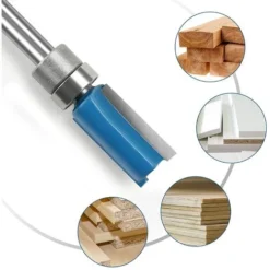 MÈRE ÉTERNEL Fraise Défonceuse Droite, 3PCS 1/4" Mèches de Routeur en Bois de Carbure, Outil de Menuiserie avec Roulement Supérieur -Toupie Soldes 67622068 4