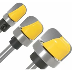 ENLENK Fraise à Billes 1/4" avec Tige et Coque - Jeu de 3 Pièces pour Défonceuse, Affleureuse et Toupie -Toupie Soldes 67684327 5