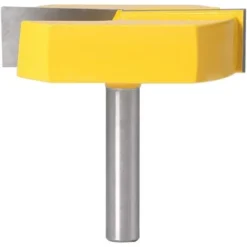 Fraise Défonceuse LLOVE 8mm - Rabotage de Surface, Nettoyage de Fond, Rainure en T - Lame Jaune, 8x57mm