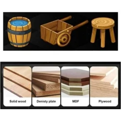 Fraise Défonceuse LLOVE 8mm - Rabotage de Surface, Nettoyage de Fond, Rainure en T - Lame Jaune, 8x57mm -Toupie Soldes 67890599 5