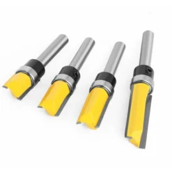 LADACÉE 4 PCS Fraises à Bois 1/4" - Kit de Fraises à Copier en Acier Allié Haute Qualité (12mm, 20mm, 25mm, 38mm) pour Bois Massif, MDF et Panneaux de Particules -Toupie Soldes 68101117 4