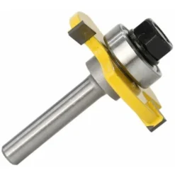 MONLY Fraise Rainure et Languette 3 Cannelures 8mm Tige T Forme - Outil de Travail du Bois pour Défonceuse, Affleureuse et Toupie -Toupie Soldes 68770316 5