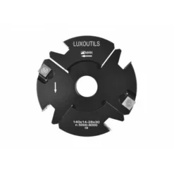 LUXOUTILS Porte Outils à Tenonner / Feuillurer 140 mm Extensible de 14 à 28 mm - Porte-outils de Toupie Professionnel