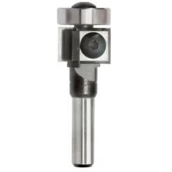 Mèche à Affleurer 2 Plaquettes Q. 8 x D. 19 x Lt. 60 mm + Guide à Billes - Sidamo 625005 - Fraise pour Défonceuse, Affleureuse et Toupie