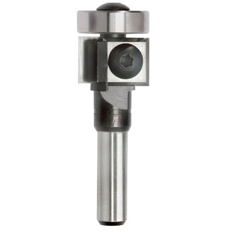 Mèche à Affleurer 2 Plaquettes Q. 8 x D. 19 x Lt. 60 mm + Guide à Billes - Sidamo 625005 - Fraise pour Défonceuse, Affleureuse et Toupie 3 Mèche à Affleurer 2 Plaquettes Q. 8 x D. 19 x Lt. 60 mm + Guide à Billes - Sidamo 625005 - Fraise pour Défonceuse, Affleureuse et Toupie