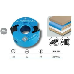 Leman - Porte-outils à Profiler / Feuillurer Diam. 120 mm Al. 50 Ht. 40 mm - 122.40.50 | Porte-outils De Toupie