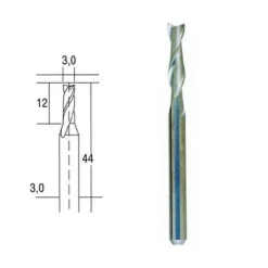 Fraise en Métal Renforcé Embouts Forêt Ø 3 mm - Proxxon pour Défonceuse, Affleureuse et Toupie